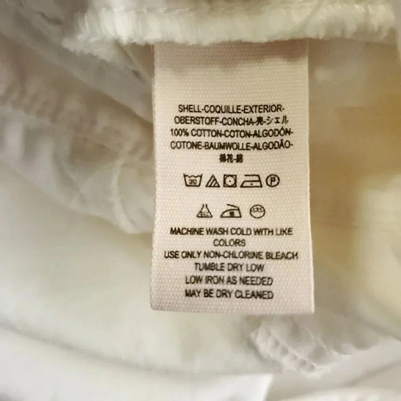 Free People Sun Valley Jumpsuit Womens Sz 2 White Sleeveless Cotton Denim Ruffle - Picture 11 of 16